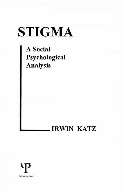 Cover of the book Stigma by I. Katz, Taylor and Francis