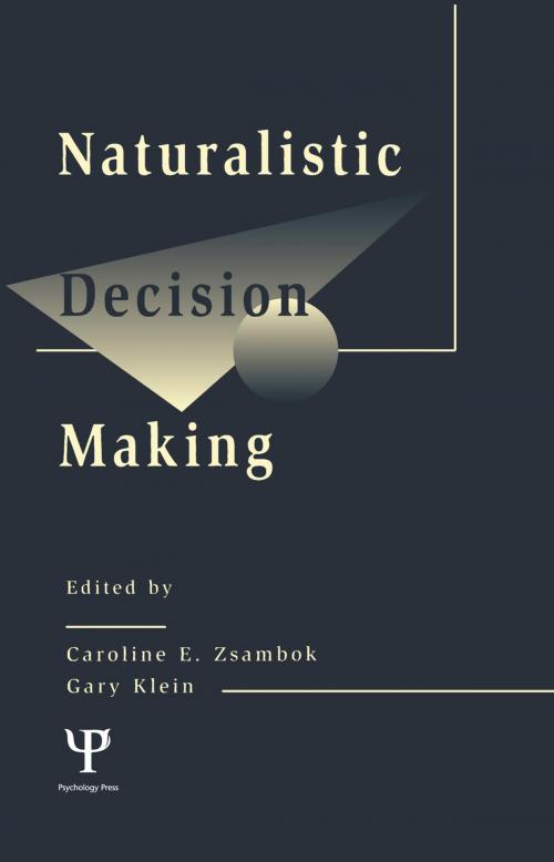 Cover of the book Naturalistic Decision Making by , Taylor and Francis