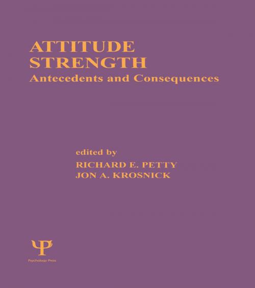 Cover of the book Attitude Strength by , Taylor and Francis