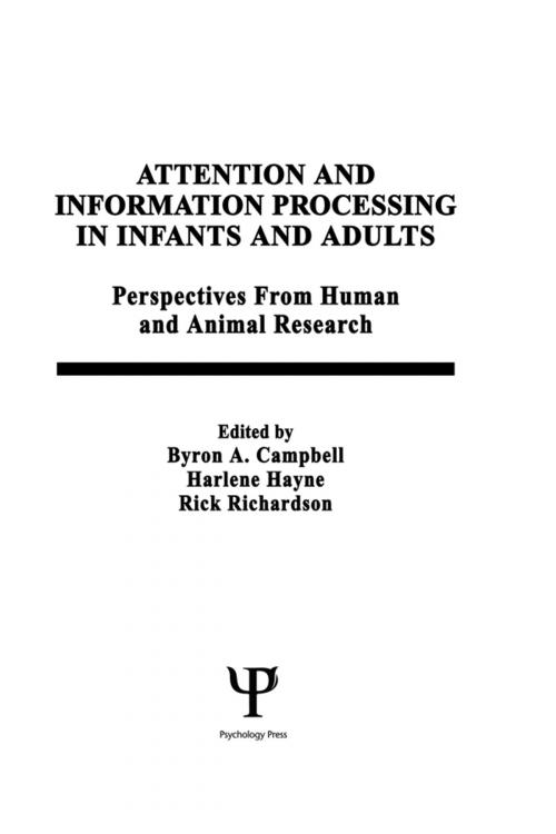 Cover of the book Attention and information Processing in infants and Adults by , Taylor and Francis