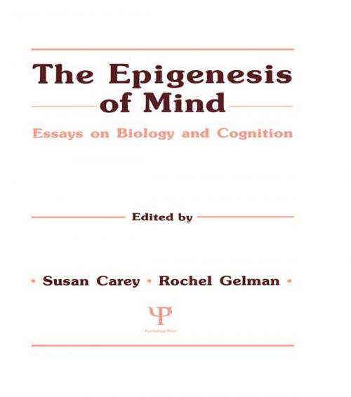 Cover of the book The Epigenesis of Mind by , Taylor and Francis