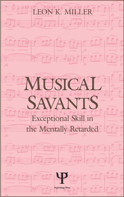Cover of the book Musical Savants by Leon K. Miller, Taylor and Francis
