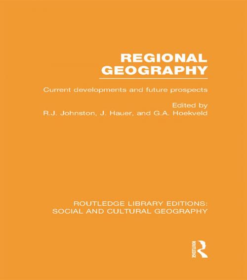 Cover of the book Regional Geography (RLE Social & Cultural Geography) by , Taylor and Francis