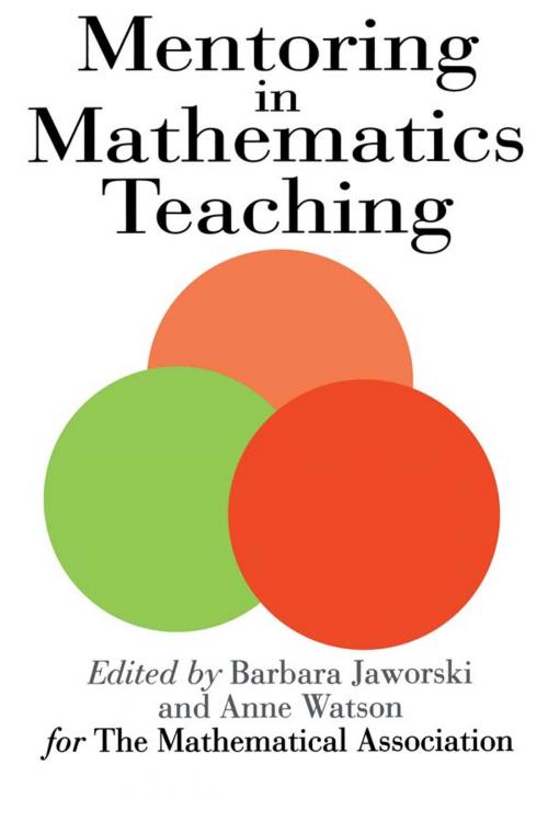 Cover of the book Mentoring In Mathematics Teaching by , Taylor and Francis