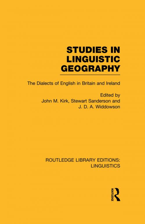 Cover of the book Studies in Linguistic Geography (RLE Linguistics D: English Linguistics) by , Taylor and Francis