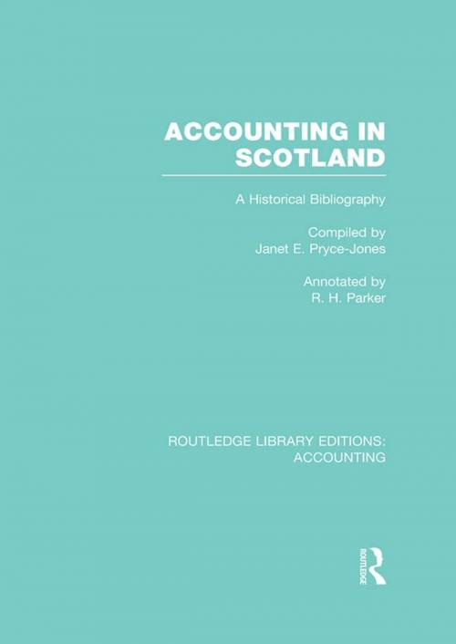 Cover of the book Accounting in Scotland (RLE Accounting) by , Taylor and Francis