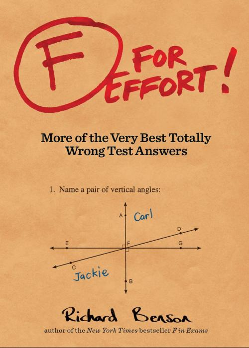 Cover of the book F for Effort by Richard Benson, Chronicle Books LLC
