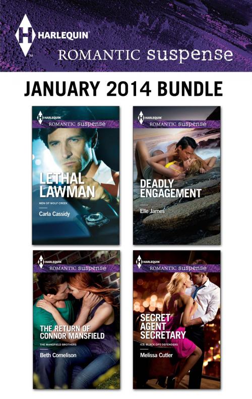 Cover of the book Harlequin Romantic Suspense January 2014 Bundle by Carla Cassidy, Beth Cornelison, Elle James, Melissa Cutler, Harlequin