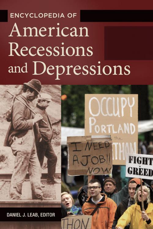 Cover of the book Encyclopedia of American Recessions and Depressions [2 volumes] by Daniel Leab, ABC-CLIO