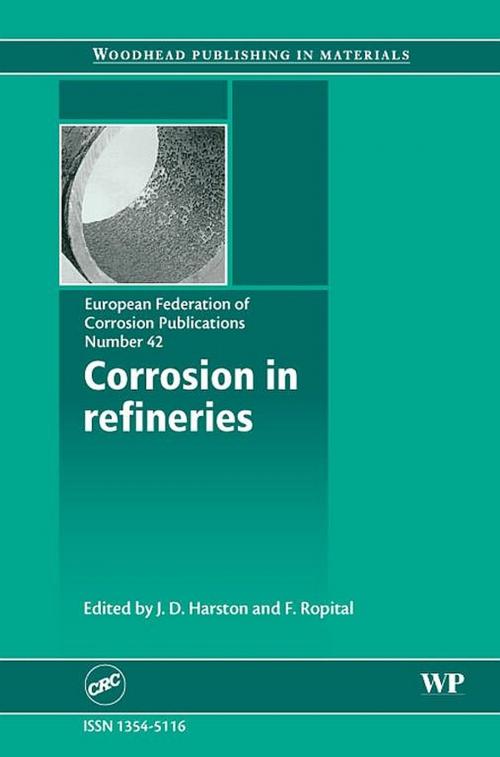 Cover of the book Corrosion in Refineries by J Harston, Elsevier Science