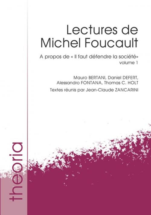 Cover of the book Lectures de Michel Foucault. Volume 1 by Collectif, ENS Éditions