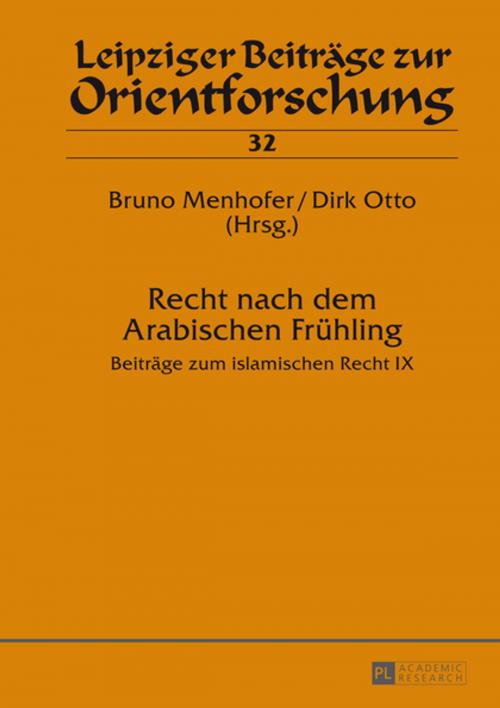 Cover of the book Recht nach dem Arabischen Fruehling by , Peter Lang