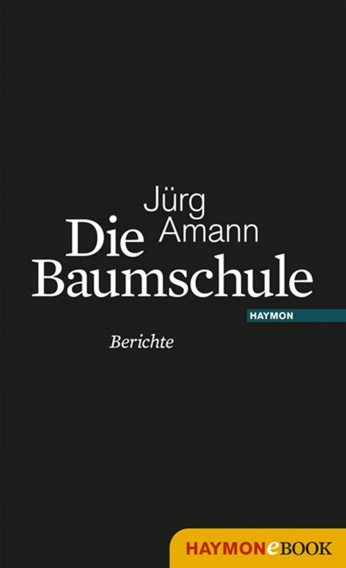 Cover of the book Die Baumschule by Jürg Amann, Haymon Verlag
