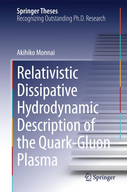 Cover of the book Relativistic Dissipative Hydrodynamic Description of the Quark-Gluon Plasma by Akihiko Monnai, Springer Japan