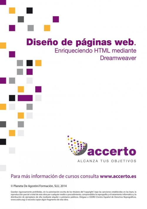 Cover of the book Diseño páginas web. Enriqueciendo HTML mediante Dreamweaver by Accerto, Grupo Planeta