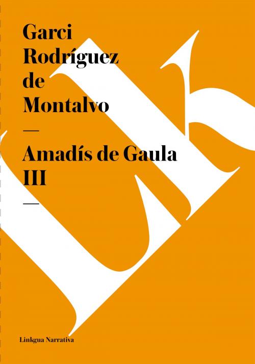 Cover of the book Amadís de Gaula III by Garci Rodríguez de Montalvo, Linkgua