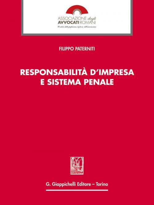 Cover of the book Responsabilita' d'impresa e sistema penale by Filippo Paterniti, Giappichelli Editore