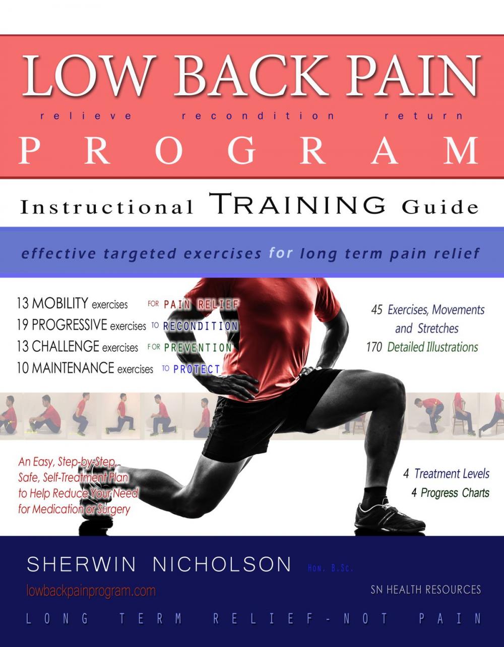 Big bigCover of Low Back Pain Program. Effective Targeted Exercises for Long Term Pain Relief.