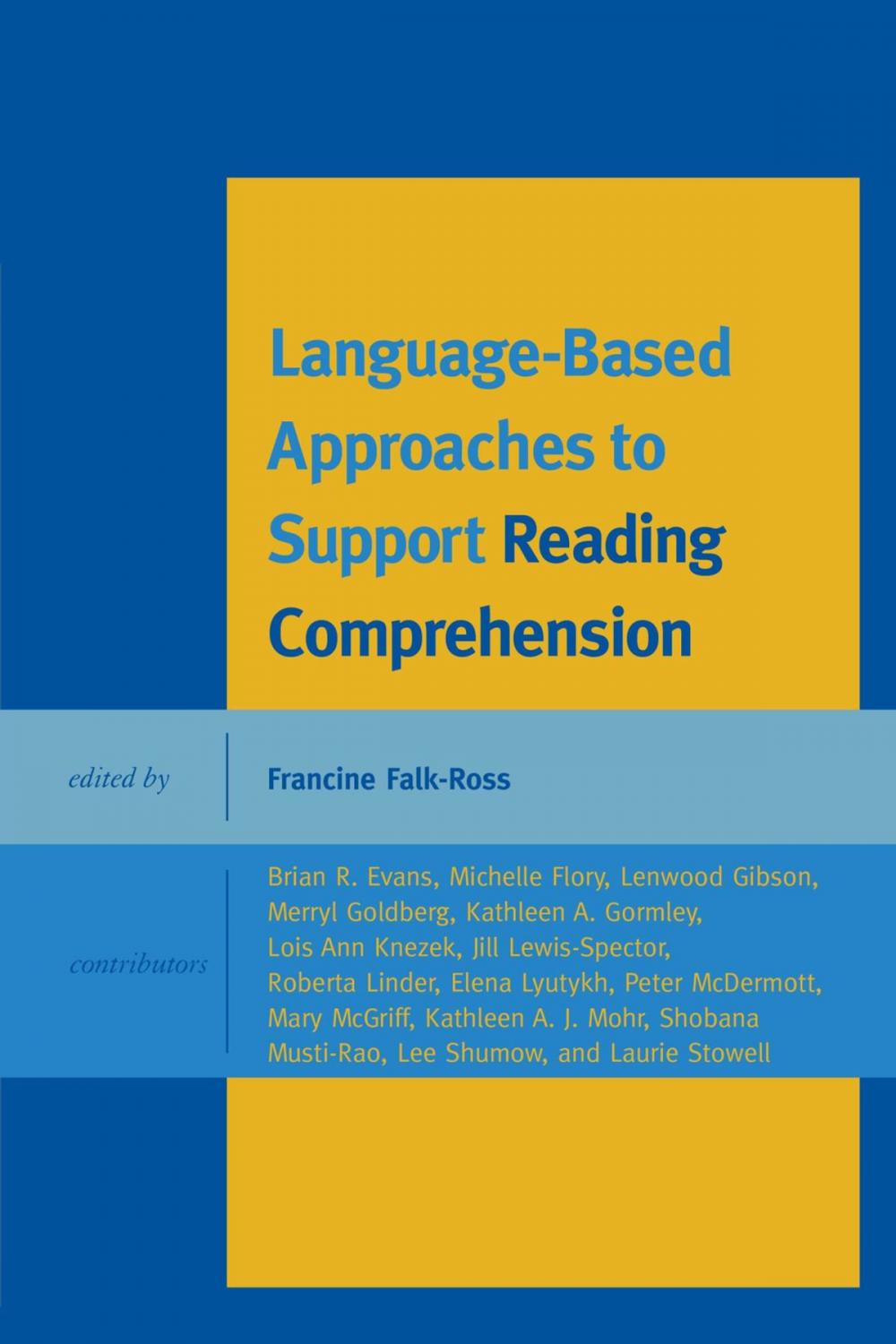 Big bigCover of Language-Based Approaches to Support Reading Comprehension