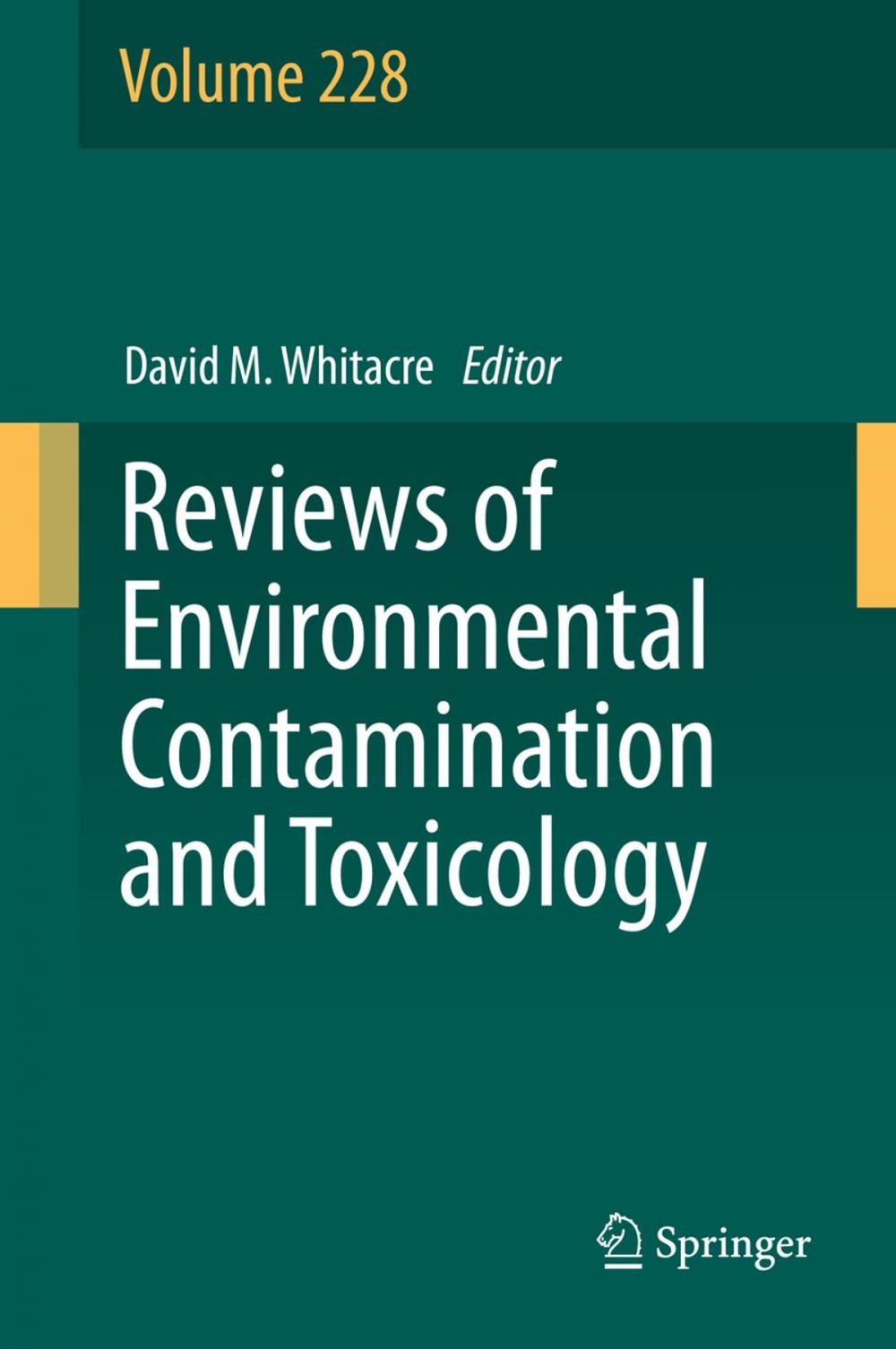 Big bigCover of Reviews of Environmental Contamination and Toxicology Volume 228