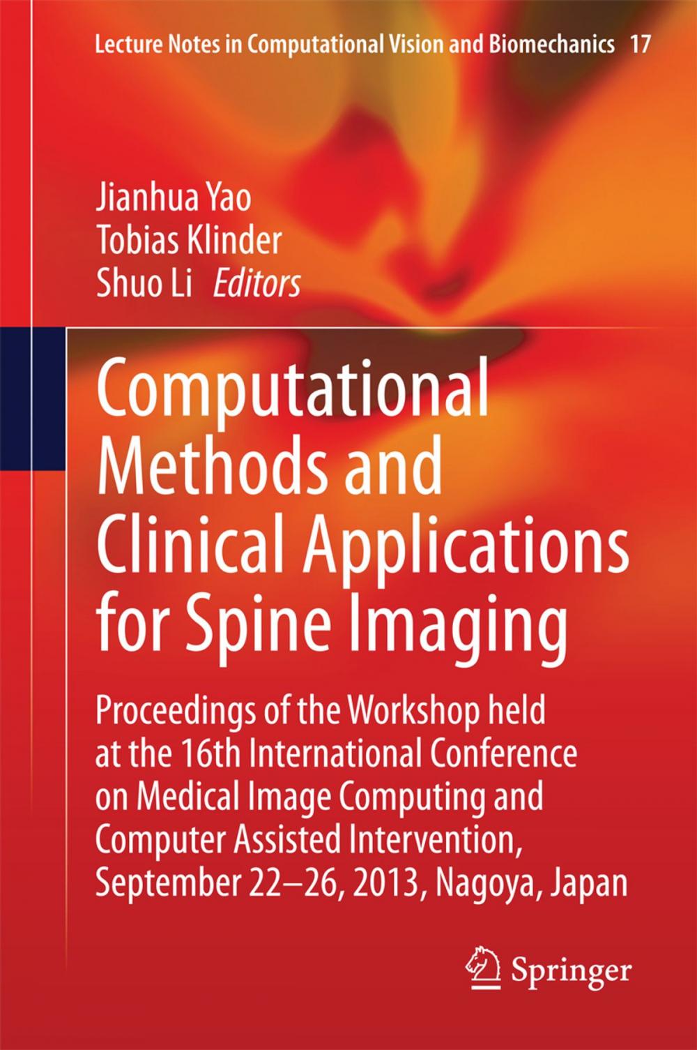 Big bigCover of Computational Methods and Clinical Applications for Spine Imaging