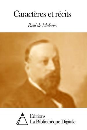 Cover of the book Caractères et récits by Emile Montégut