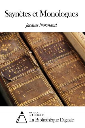 Cover of the book Saynètes et Monologues by Ferdinand Brunetière