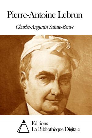 Cover of the book Pierre-Antoine Lebrun by Jean Moréas