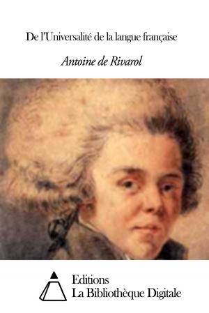 Cover of the book De l’Universalité de la langue française by Джулиан Барнс