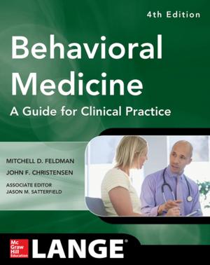 Cover of Behavioral Medicine A Guide for Clinical Practice 4/E