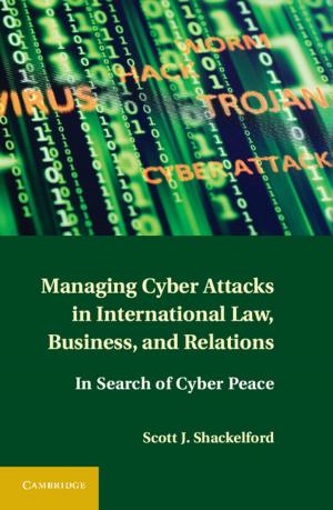 Cover of the book Managing Cyber Attacks in International Law, Business, and Relations by Eva Duran Eppler, Gabriel Ozón
