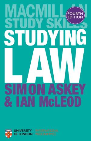 Cover of the book Studying Law by Jonathan Grix