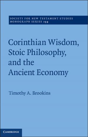 Cover of the book Corinthian Wisdom, Stoic Philosophy, and the Ancient Economy by 