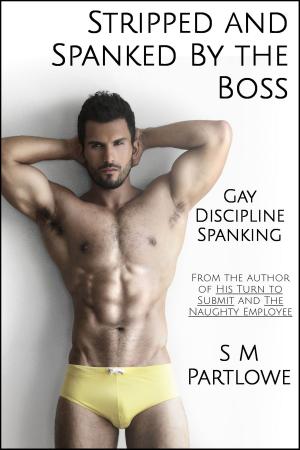 Book cover of Stripped and Spanked by The Boss (Gay, Discipline, Spanking)