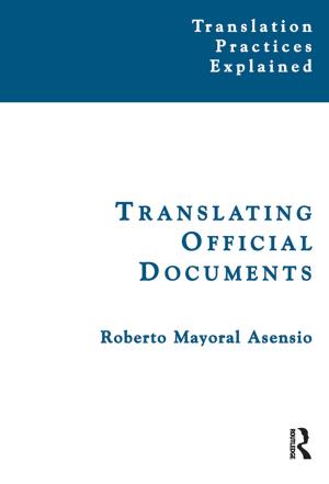 Cover of the book Translating Official Documents by Salvo Micciché
