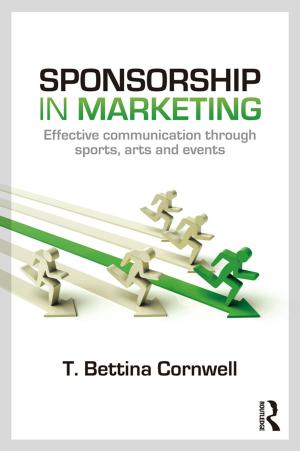 Cover of the book Sponsorship in Marketing by Jane Harrigan, Paul Mosley, John Toye