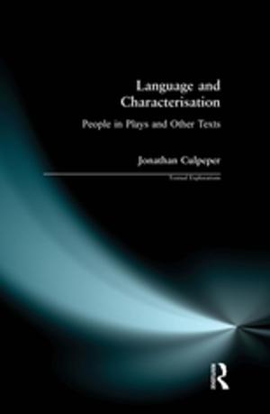 Cover of the book Language and Characterisation by Reginald F. Melton