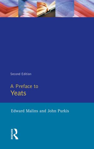 Cover of the book A Preface to Yeats by S. Rachman, Jack D. Maser