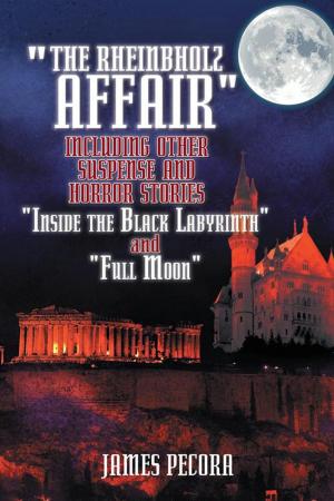 Book cover of "The Rheinbholz Affair" Including Other Suspense and Horror Stories "Inside the Black Labyrinth" and "Full Moon"