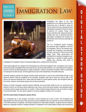 bigCover of the book Immigration Law (Speedy Study Guides) by 