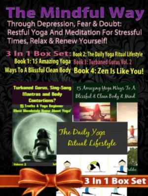 Book cover of Restful Yoga & Meditation For Stressful Times, Relax & Renew