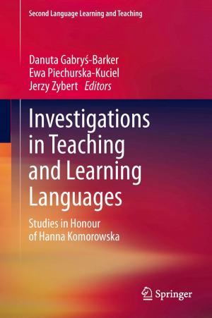 Cover of the book Investigations in Teaching and Learning Languages by Vladimir V. Tkachuk