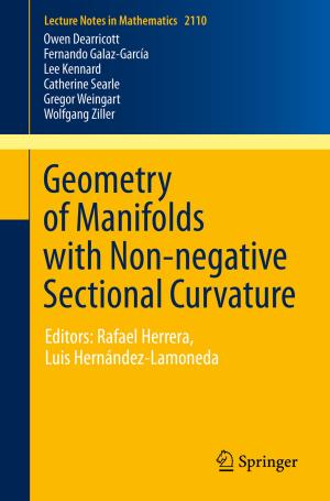 Book cover of Geometry of Manifolds with Non-negative Sectional Curvature