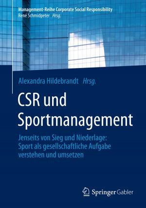 Cover of the book CSR und Sportmanagement by Henning Schöbener, Andreas Pfnür, Christoph Schetter
