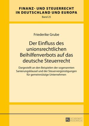 bigCover of the book Der Einfluss des unionsrechtlichen Beihilfenverbots auf das deutsche Steuerrecht by 