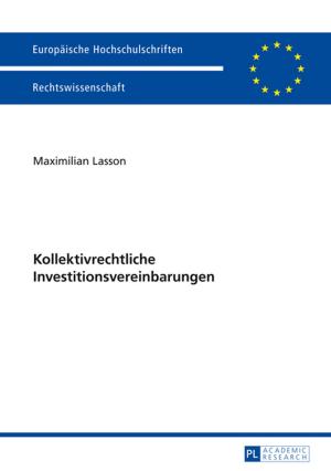 Cover of the book Kollektivrechtliche Investitionsvereinbarungen by 