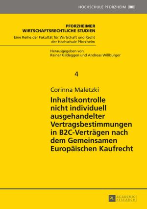 Cover of the book Inhaltskontrolle nicht individuell ausgehandelter Vertragsbestimmungen in B2C-Vertraegen nach dem Gemeinsamen Europaeischen Kaufrecht by Lisa Rhein