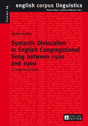 Cover of the book Syntactic Dislocation in English Congregational Song between 1500 and 1900 by Enrique Huelva Unternbäumen