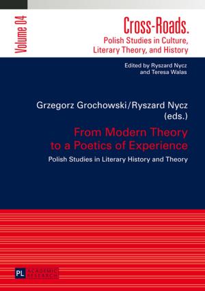 Cover of From Modern Theory to a Poetics of Experience