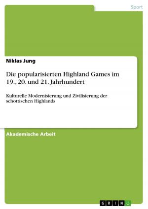 Cover of the book Die popularisierten Highland Games im 19., 20. und 21. Jahrhundert by Ines Will